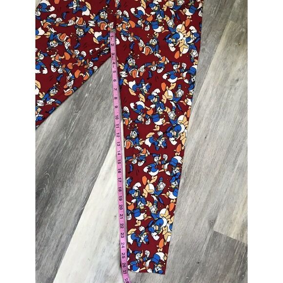 LuLaRoe Disney Donald Duck Leggings Red Blue TC-Tall & Curvy - Picture 2 of 3